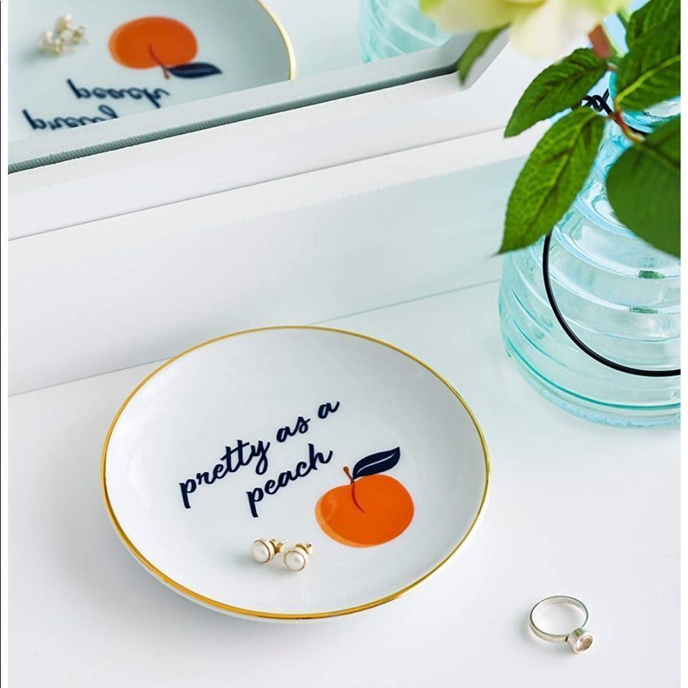 NWB Draper James Pretty As A Peach Trinket Tray